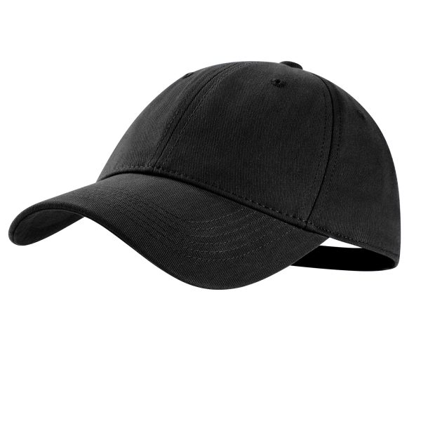 NAWOCHSE Baseball Cap Unisex Cotton Adjustable Original Classic Unstructured Plain Golf Dad Hat Black